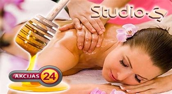 Studio S piedāvā: Divu stundu ķermeņa medus masāža cīņai ar ķermeņa nepilnībām!