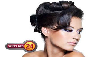 Vakara frizūra + dienas vai vakara make up ar 40% atlaidi!
