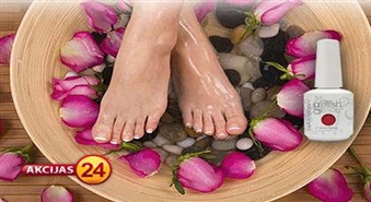 Педикюр + Gelish + Spa процедура в салоне “Loreti Lukss” в Юрмале только 13.00Ls!