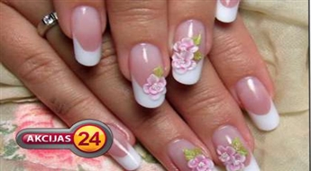 Маникюр + Gelish c дизайном со скидкой 50% всего за 6.99 Ls!
