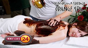 Cтудия красоты "Orange Spa" предлагает насладиться шоколадным массажем с обёртыванием  ( 90 минут ) со скидкой 60%!