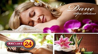 Расслабляющий аромамассаж всего тела c маслом Ши в салоне „Dane Spa” со скидкой 55%!