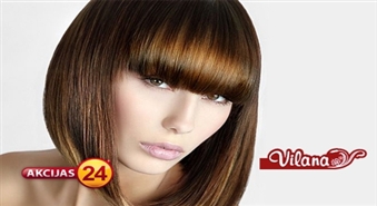 Iepriecini sevi ar jaunu matu griezumu salonā "VILANA" ar 50% atlaidi!