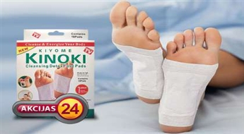 Organismu attīrošie plāksteri „Kinoki Detox” ar 45% atlaidi!