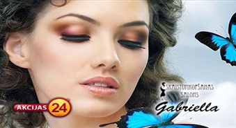 Коррекция бровей + покраска бровей и ресниц в салоне "Gabriella" со скидкой 42%!