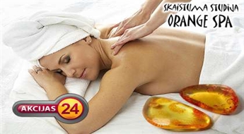 Cтудия красоты "Orange Spa" предлагает великолепную возможность насладится Янтарным массажем ( 90 минут ) со скидкой 50%!