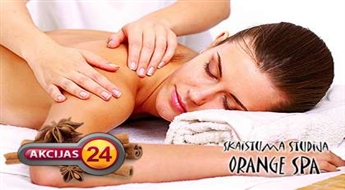 Cтудия красоты "Orange Spa" предлагает отличную возможность насладиться масажем всего тела c корицей + обёртывание ( 90 минут ) со скидкой 50%!