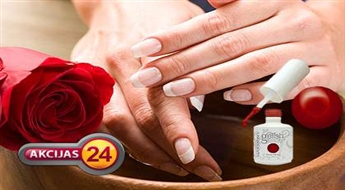 Gelish  manikīrs un īpaši maiga rožu SPA procedūra rokām salonā "Dolce Vita"!