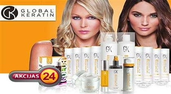 Выпрямление и лечение волос GK Hair кератином  в салоне "SF-STUDIJA"!