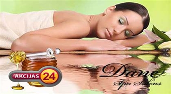 Ārstnieciskā masāža ar dabīgo medu salonā „Dane Spa” ar 55% atlaidi!