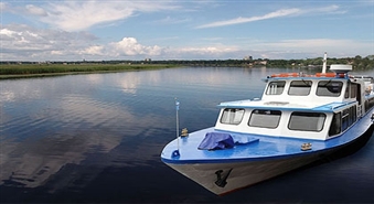 Lielisks kruīzs 22.jūlija 20:00 ar kuģīti New Way pa Daugavu veselu stundu ar 50% atlaidi, tikai par 2,00Ls