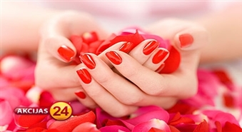 Классический маникюр с покрытиям Gelish со скидкой 57%, всего за 6,50 Ls!