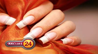 Gēla nagu pieaudzēšana salonā „Diana” ar 50% atlaidi!