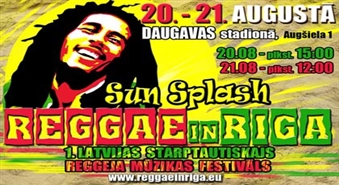 VĒL TIKAI ŠODIEN!!! Nepalaid garām savu iespēju!!! Iegādātjies biļeti uz festivālu «REGGAE in RIGA Sun Splash 2011» ar 77% atlaidi, par unikālu cenu, tikai par 7,00Ls. Festivāla ieejas biļete paredzēta DIVĀM dienām.