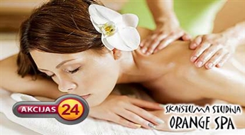 Cтудия красоты "Orange Spa" предлагает оздоровительный и релаксирующий массаж для тела с аромамаслами ( 60 минут ) со скидкой 50%!