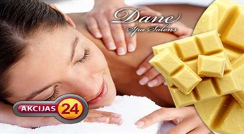 Viss būs šokolādē! 2 stundu garš SPA rituāls ar balto šokolādi salonā "Dane Spa" ar 61% atlaidi!