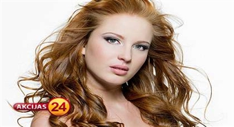 Sieviešu matu griezums + veidošana + matu šķipsnu balināšana vai matu sakņu krāsošana salonā „Gabriella” ar 50% atlaidi!