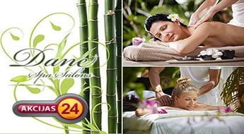 Visa ķermeņa antistresa aromamasāža ar Šī sviestu salonā „Dane Spa” ar 55% atlaidi!