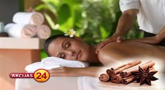 Uzlādējies ar enerģiju! Masāža ar kanēļa eļļu  salonā „Dane Spa”ar 50% atlaidi!