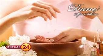 SPA procedūra rokām + klasiskais manikīrs ar Orly vai O.P.I. lakas pārklājumu salonā „ Dane Spa”ar 51% atlaidi!