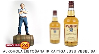 MacArthur’s Scotch Whisky 500ml ar 35% no veikala „Vintage”!