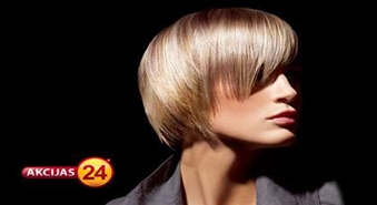 Женская стрижка + укладка + покраска в один цвет со скидкой 50%!