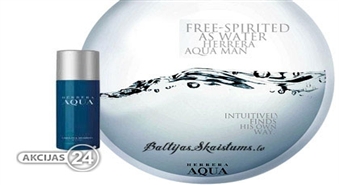 Lieliska dāvana Jūsu vīrietim - Carolina Herrera Aqua Deo Spray 150ml ar 45% atlaidi!