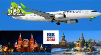 JAUNGADA ČARTERA LIDOJUMS Rīga - Maskava no "RIXTRAVEL COMPANY" ar 55% atlaidi!