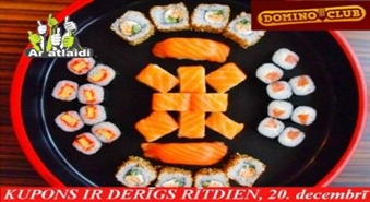 Suši set - 34 gb. + piegāde no DOMINO CLUB ar 50% atlaidi!