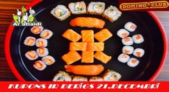 Suši set - 34 gb. + piegāde no DOMINO CLUB ar 50% atlaidi!