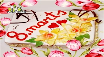 Aizkraukle, Skrīveri! Mīļotajām sievietēm svētkos: persiku-karameļu torte ar 30% atlaidi!