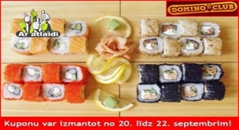 Suši set 2 personām (32 gab.) + piegāde + Klienta karte no DOMINO CLUB ar 50% atlaidi!