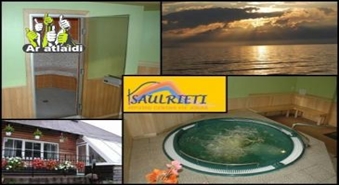 Stunda krievu + turku pirtī + džakuzi viesu namā "SAULRIETI" ar 50% atlaidi!