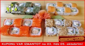 Suši set 2 personām (32 gab.) + piegāde + Klienta karte no DOMINO CLUB ar 50% atlaidi!
