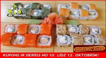 Suši set 2 personām (32 gab.) + piegāde + Klienta karte no DOMINO CLUB ar 50% atlaidi!