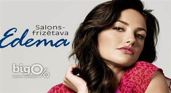 Atsvaidziniet savu izskatu! Matu griezums + veidošana sievietēm salonā "Edema" pašā Rīgas centrā ar 60% atlaidi!