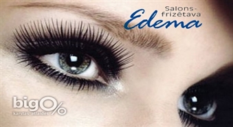 Ideālas skropstas uz ilgu laiku! Skropstu pieaudzēšana Perfect Silk Lashes salonā „Edema” ar 56% atlaidi!