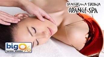 Процедура с красным вином ( 90 минут ) в студии красоты "Orange Spa" со скидкой 50%!