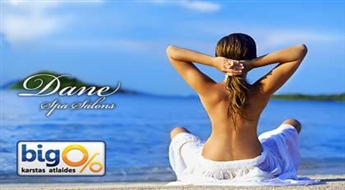 2 Stundu Talasoterapijas SPA rituāls skaistuma un veselības atjaunošanai salonā "Dane Spa" ar 55% atlaidi!