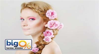 Французская коса, причёска или укладка со скидкой 60%!