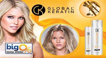 Matu taisnošana un ārstēšana ar GK Hair keratīnu salonā "SF-STUDIJA"!