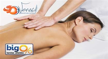 Palutini savu ķermeni – vesela stunda klasiskās masāžas salonā "Venerdi" tikai 8,99 Ls!