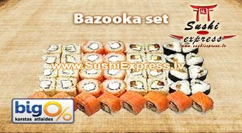 Gards piedāvājums no SushiExpress: Bazooka set 40 gab. tikai par 11.55Ls!