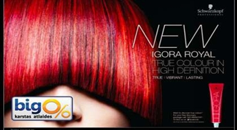 Однотонная покраска «Schwarzkopf Igora Royal»,укладка и маска со скидкой 50% в салоне "Venezia" или "Eklektik"!