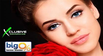 Uzacu korekcija un krāsošana salonā X-CLUSIVE ar 51% atlaidi!