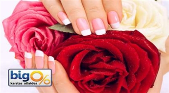 Gēla nagu pieaudzēšana salonā „Diana” ar 50% atlaidi!