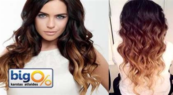 Покраска волос OMBRE + стрижка + восстанавливающая маска + укладка в салоне "Dolce Vita"!