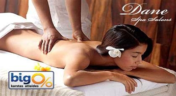 Расслабляющий аромамассаж всего тела c маслом Ши в салоне „Dane Spa” со скидкой 55%!