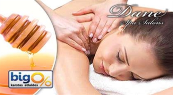 Лечебно-оздоровительный массаж с натуральным мёдом в салоне „Dane Spa” со скидкой  55%!