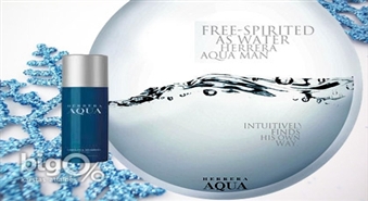 Ziemassvetku  dāvana Jūsu vīrietim - Carolina Herrera Aqua Deo Spray 150ml ar 45% atlaidi!